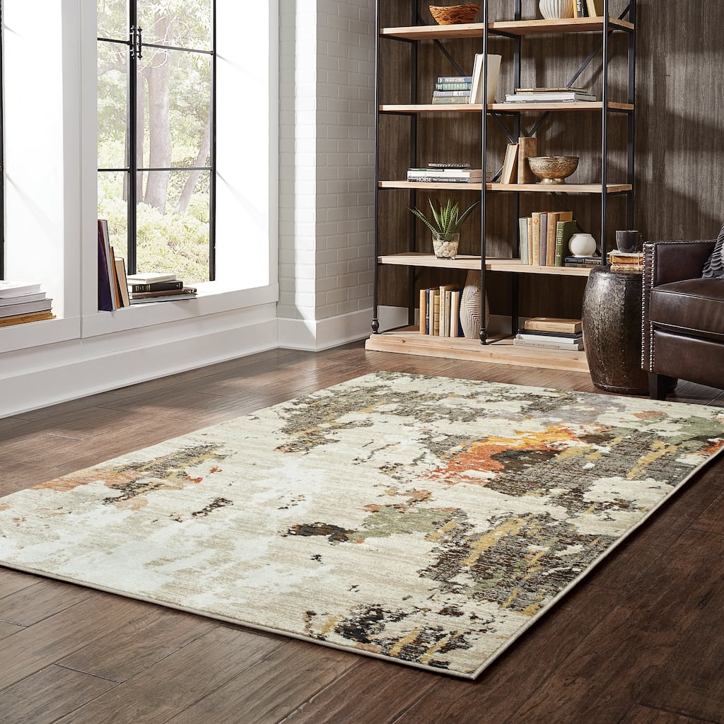Style Haven Esperanza Patina Beige/ Charcoal Area Rug