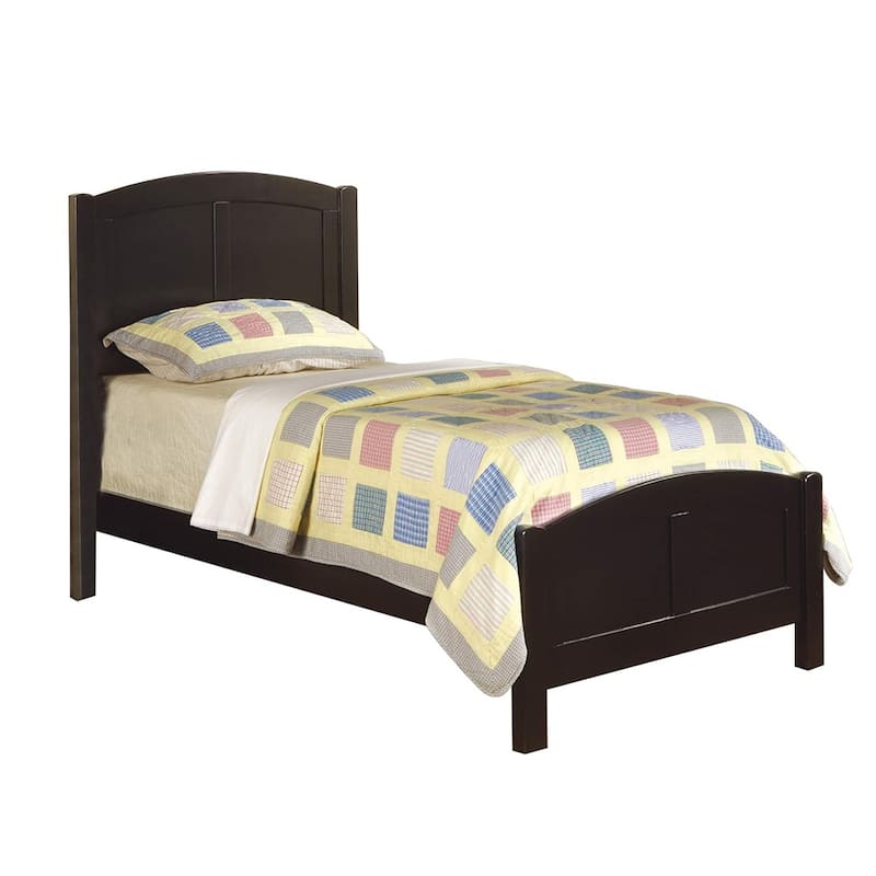 Bedroom Twin Size Panel Bed - Black