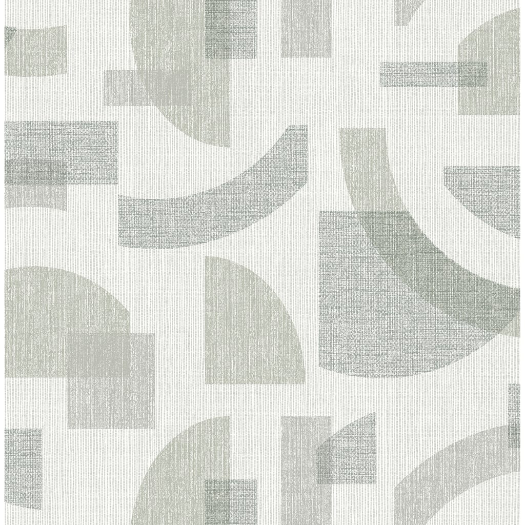 A-Street Prints Fulton Sea Green Shapes Wallpaper