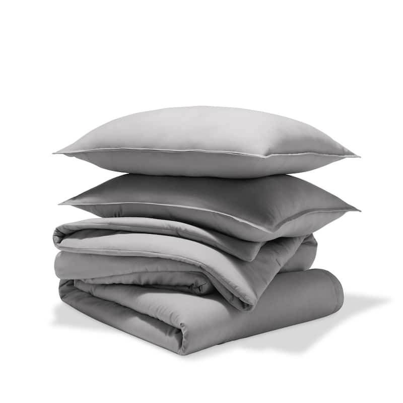 Bare Home Down Alternative Track Stitch Comforter Set