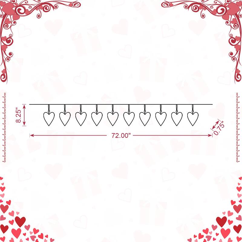 Glitzhome 72"L St. Patrick's Day Holiday Shamrocks Garland