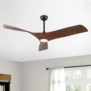 52" 3-Blade Propeller LED Ceiling Fan with Remote Control and Light Kit
