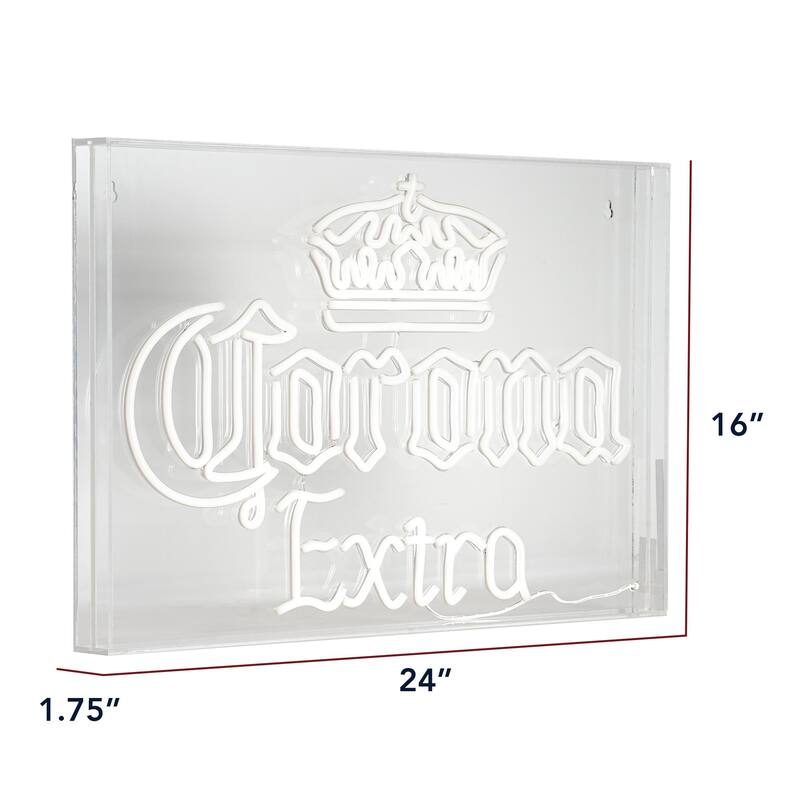 Licensed Corona Extra Acrylic LED Wall Decor Sign - 24" x 16" - 24" x 16"