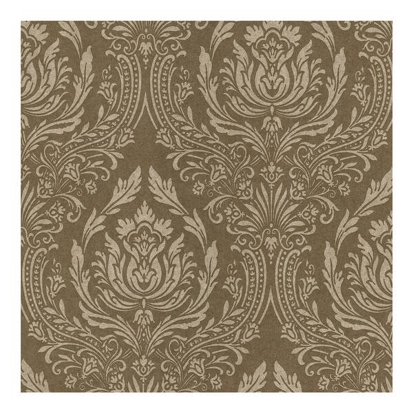 Shop Pastiche Brass Damask Wallpaper 396in X 20 5in 0 25in