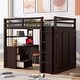 preview thumbnail 29 of 37, Muti-functional Full size Loft Bed with Drawers,Desk,and Wardrobe,Solid Construction