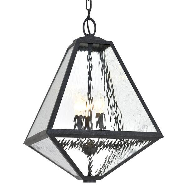 slide 2 of 7, Brian Patrick Flynn for Crystorama Glacier 3 Light Black Charcoal Chandelier - 14'' W x 21'' H - 14'' W x 21'' H