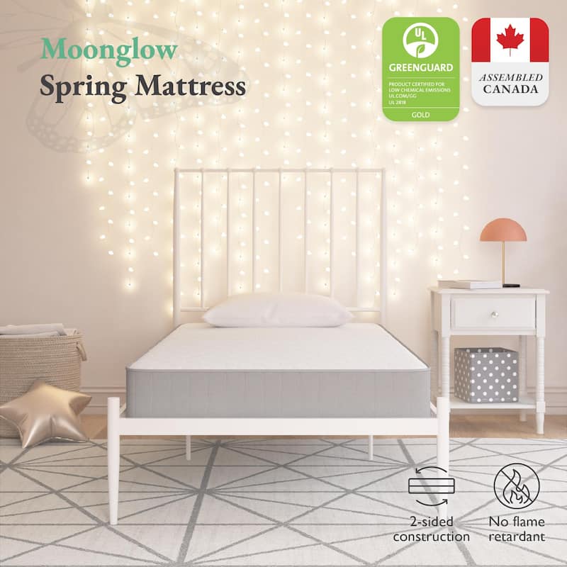 Little Seeds Moonglow 6 Inch Reversible Innerspring Mattress in a Box