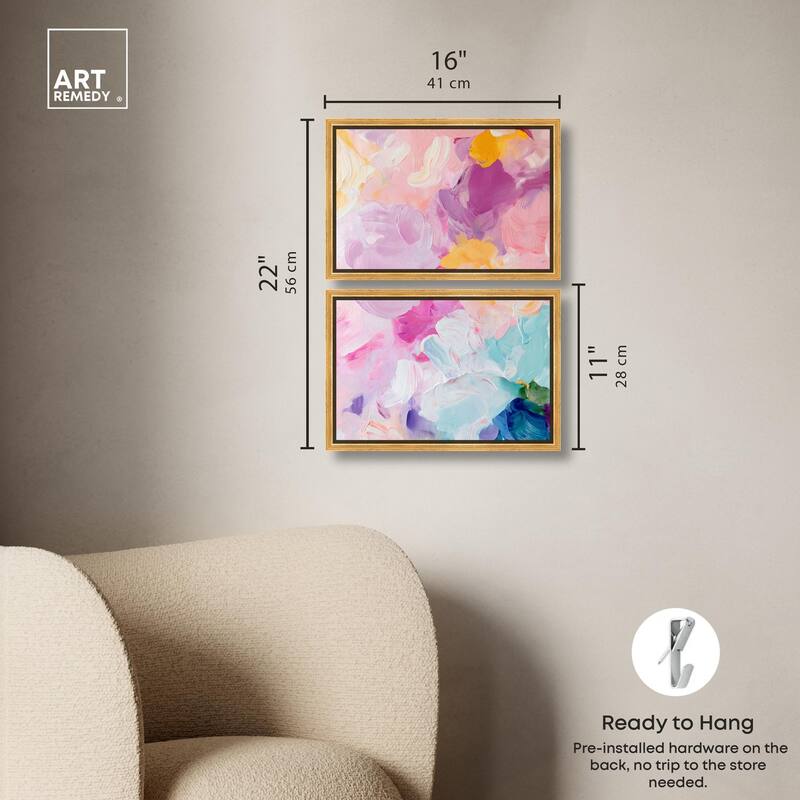 Misty Layers Canvas Set of 2 by Art Remedy