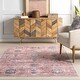 preview thumbnail 27 of 27, Nuloom Vivica SplashGuard Faded Medallion Machine Washable Area Rug
