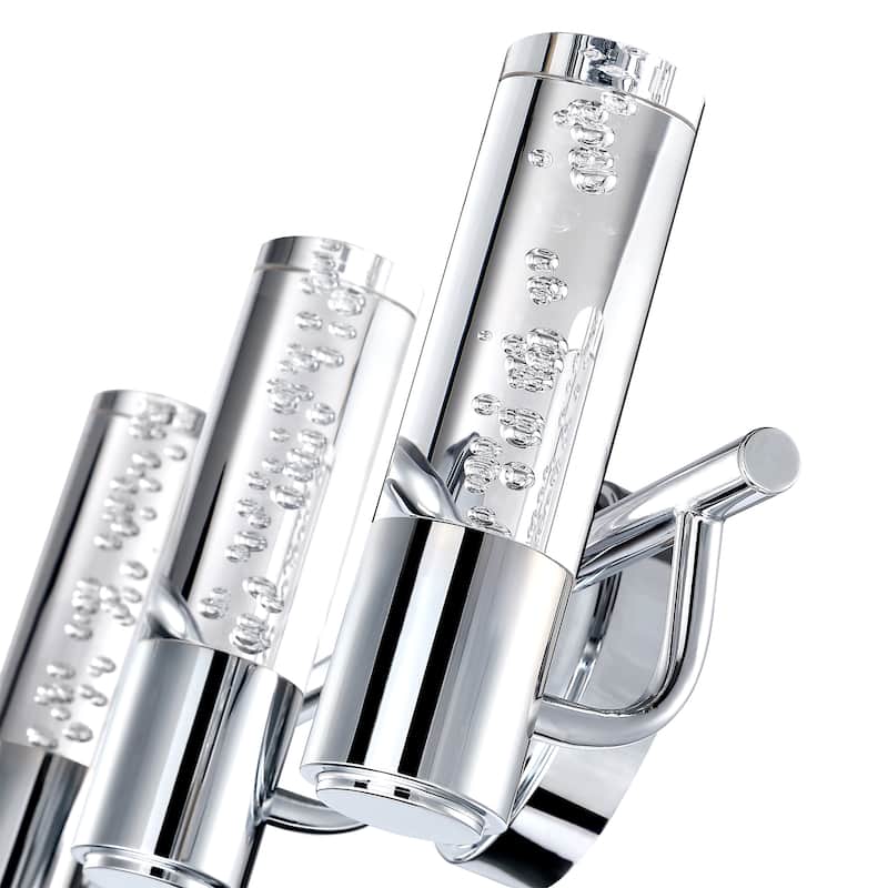 3 Light Modern Silver Wall Sconces