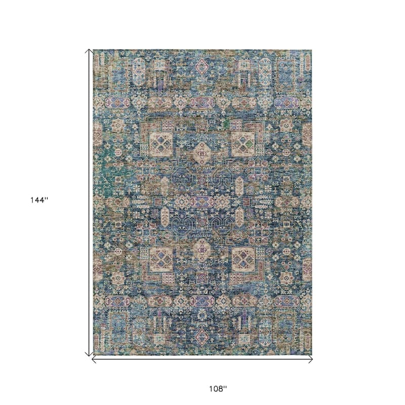 HomeRoots Oriental Transitional Rectangle Outdoor Rug
