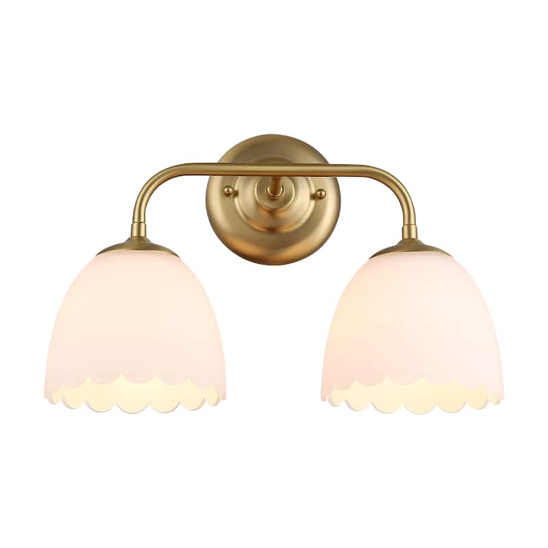 Golden Lighting Dorinda 2-light Vanity in Brushed Champagne Brass