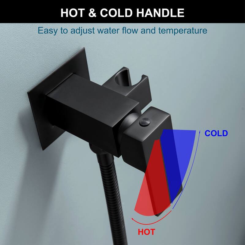 Wall Mounted Square Handheld Bidet Sprayer for Toilet