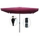 preview thumbnail 2 of 19, 10 x 6.5ft Rectangular Patio Umbrella Outdoor Market Umbrellas
