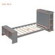 preview thumbnail 57 of 63, Platform bed with LED lights and USB port
