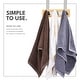 preview thumbnail 11 of 11, Bamboo Stainless Steel Over-the-Door Towel Hooks Stylish and Functional Bathroom Organization Solution for Towels - 3 Hooks