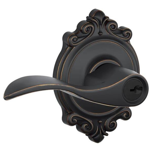 Shop Schlage F51 Acc Brk Accent Single Cylinder Keyed Entry Door