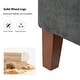 preview thumbnail 6 of 5, Clara Modern 61"W Storage Bench with Solid Wood Legs by HULALA HOME