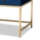 preview thumbnail 16 of 19, Aliana Glam and Luxe Velvet and Gold Metal Large Storage Ottoman