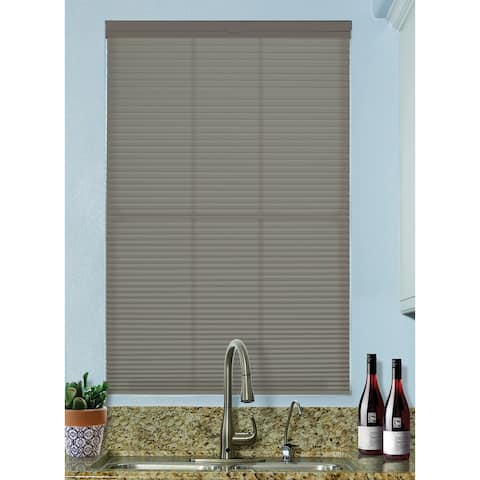 BlindsAvenue Cordless Top Down/Bottom Up Light Filtering Cellular Honeycomb Shade, 9/16" Single Cell, Antique Pewter