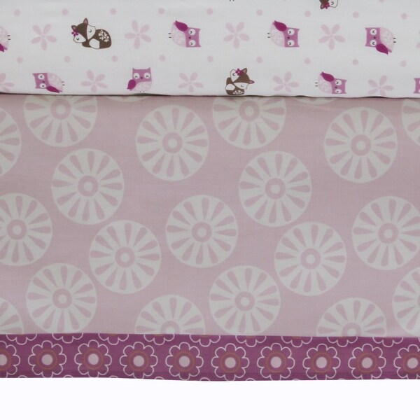 lavender woods crib bedding