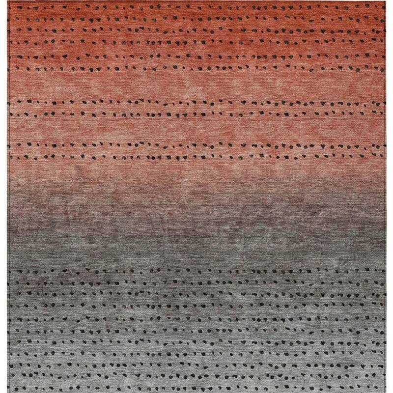 HomeRoots Abstract Transitional Rectangle Outdoor Rug