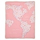 preview thumbnail 9 of 7, Lambs & Ivy Girls Rule the World Pink Floral 4-Piece Baby Crib Bedding Set
