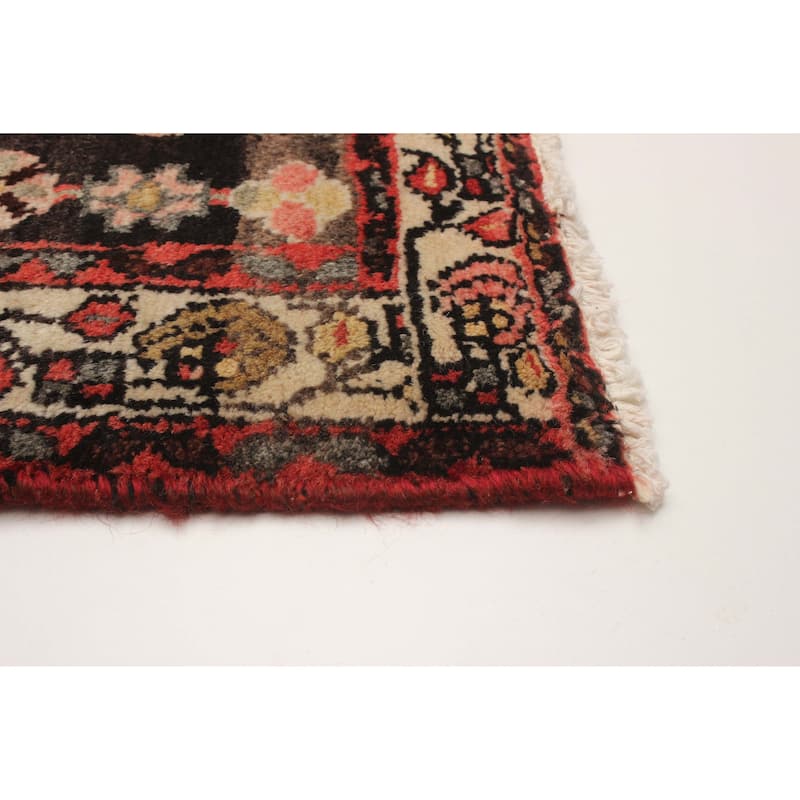 ECARPETGALLERY Hand-knotted Anatolian Vintage Black Wool Rug - 4'4 x 6'7