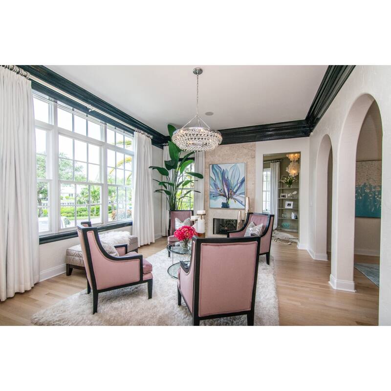 Crystorama Lighting Group Calypso 6 Light 30" Wide Chandelier with