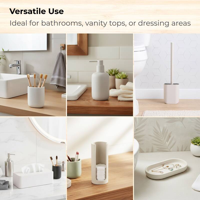 6-Piece Minimalist Bathroom Accessory Set