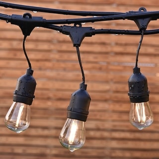 Costway 48ft Led Outdoor Waterproof Commercial Grade Patio Costway 48ft Led Outdoor Waterproof Commercial Grade Patio Globe String Lights Bulbs Free Shipping Today 21010010