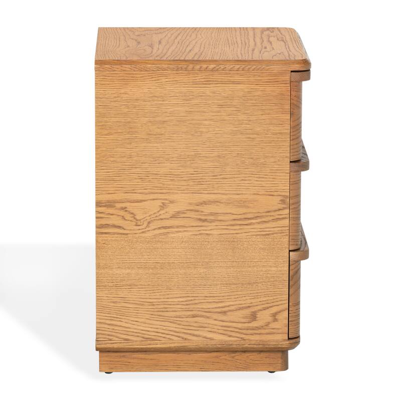 SAFAVIEH Couture Guillermo 3-Drawer Wood Nightstand