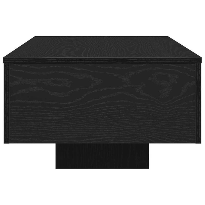 vidaXL Coffee Table Black Oak 39.37 x 19.49 x 12.20 in Engineered Wood - 39.37 x 19.49 x 12.20 in