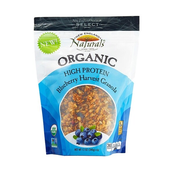 New England Naturals Granola High Protein - Blueberry Harvest - Case of 6 - 12 oz.