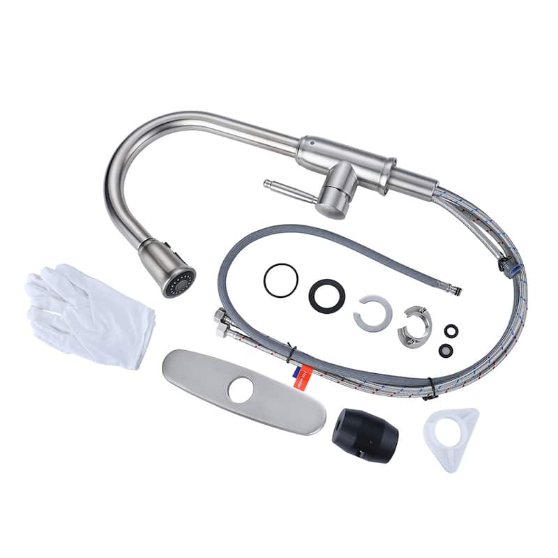 WOWOW Pull Down Sprayer Kitchen Faucet