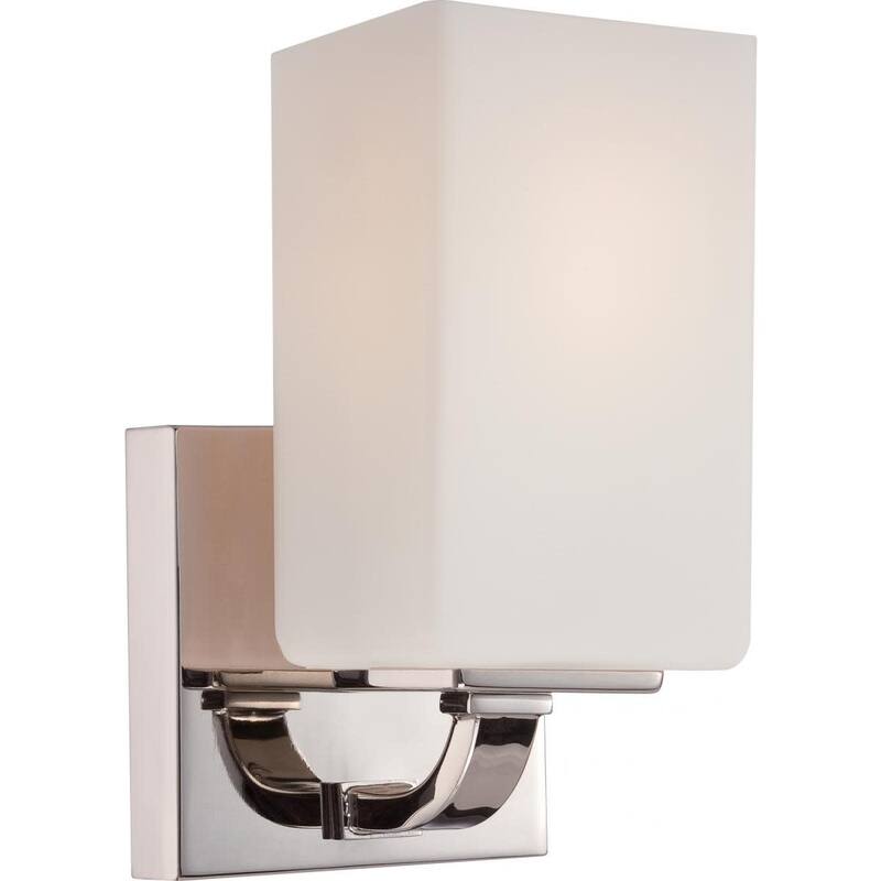 Nuvo Lighting 60/5181 Vista Single Light 4-1/2" Wide Bathroom Sconce - Polished Nickel
