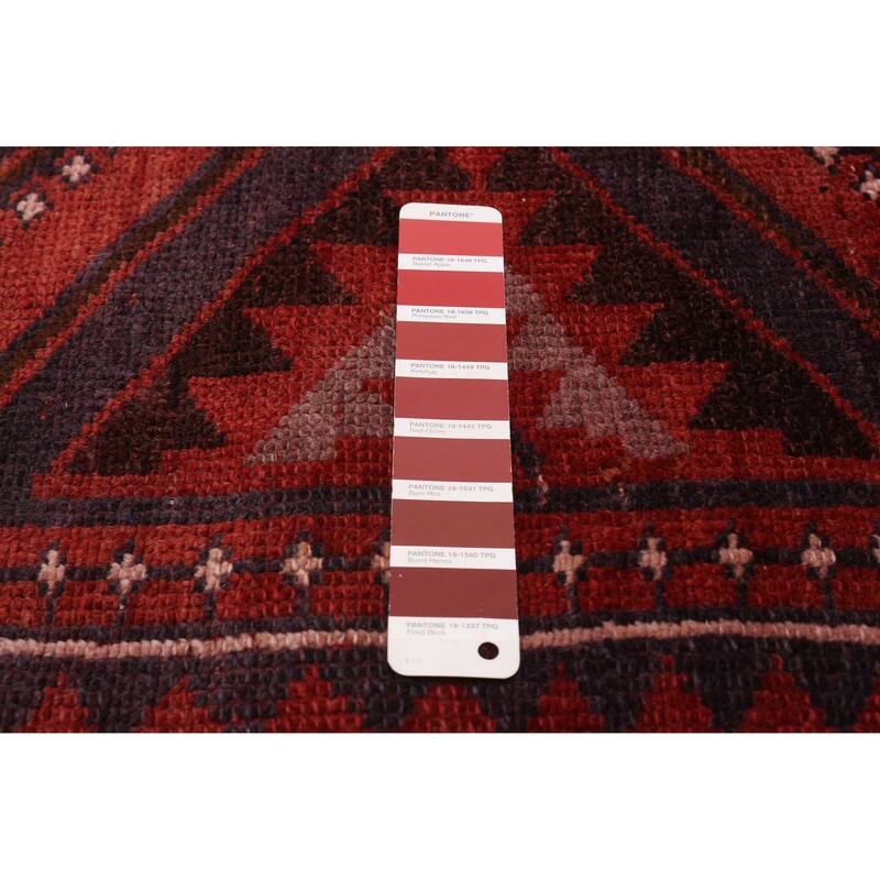 ECARPETGALLERY Hand-knotted Melis Vintage Red Wool Rug - 5'1 x 8'3