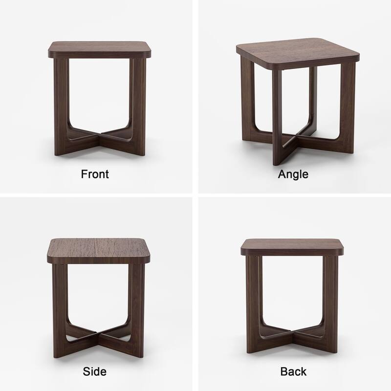 Solid Wood Side Table End Table 24'' - 24*24