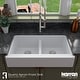 preview thumbnail 66 of 68, Karran Retrofit Apron Front Quartz Double Bowl Kitchen Sink