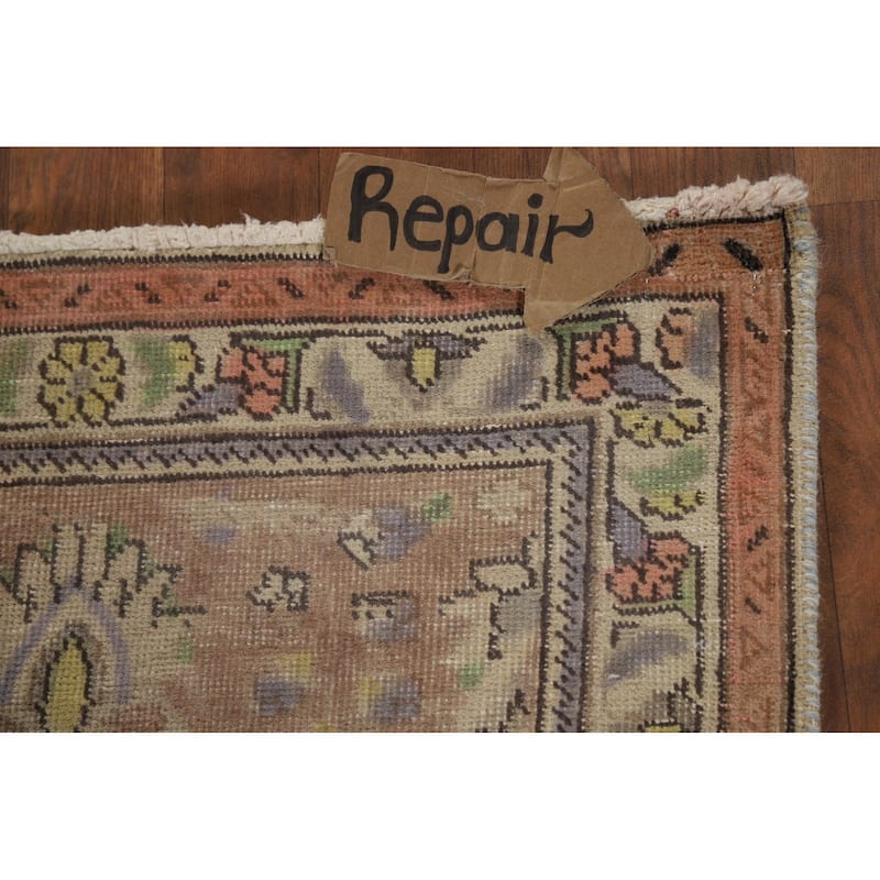 Light Blue Persian Area Rug Handmade Wool Carpet - 8'3"x 11'2"