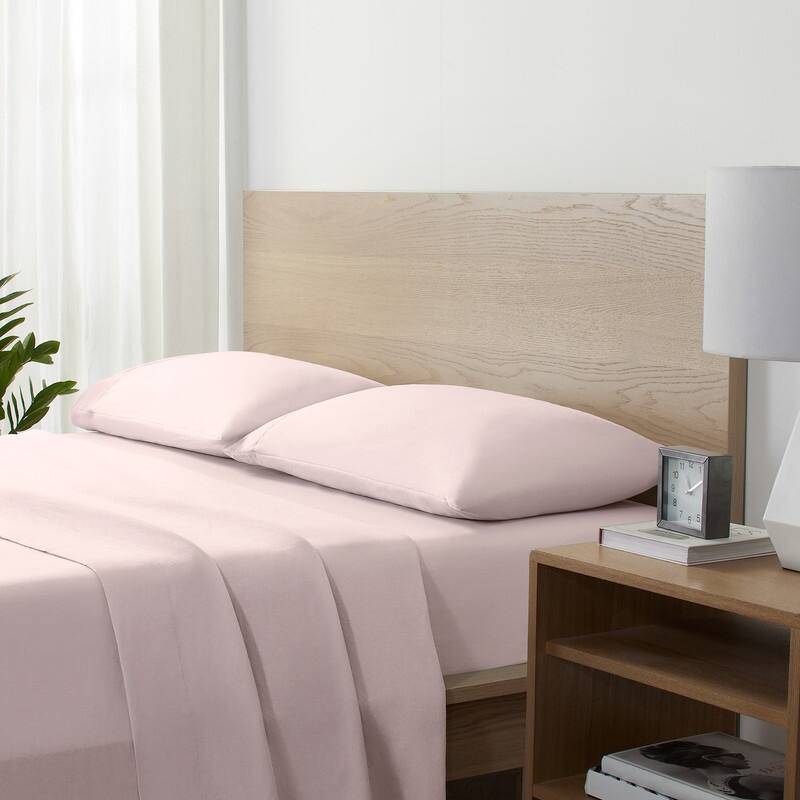 Serta Supersoft Washed Cooling Sheet Set, Includes Bedding Sheets and Pillowcases