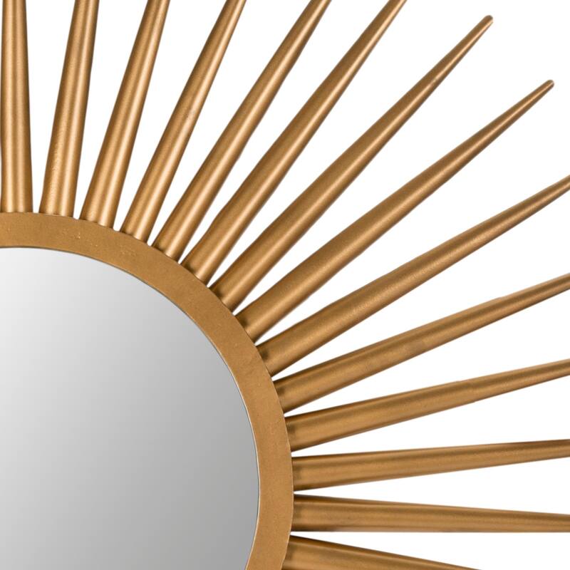 SAFAVIEH Kelsie Flair Gold Sunburst 36-inch Decorative Mirror - 36" x 36" x 1" - 36Wx36Dx1H