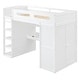 preview thumbnail 23 of 38, Maximized Storage Space Design Loft Bed with Guardrail, Sturdy Construction, Twin Size