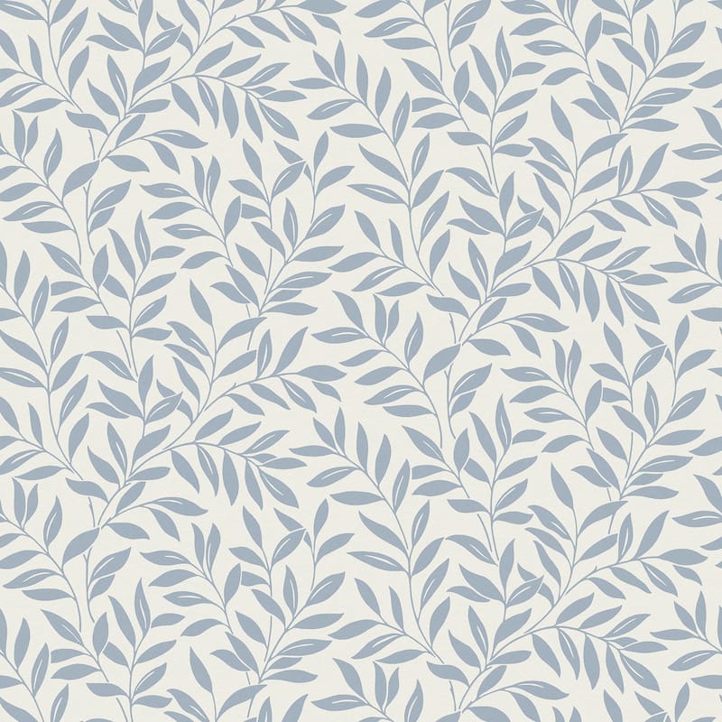 Fine Decor Marin Blue Leaf Trail Wallpaper