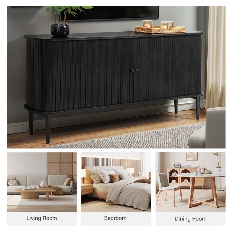 Franz Modern 63"Wide Sideboard with adjustable shelf by HULALA HOME