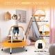 preview thumbnail 7 of 6, MERSCO 28 inch Mini Trampoline with Handle Indoor Outdoor Use - Orange