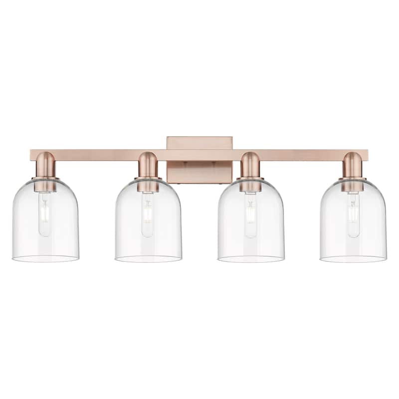 Innovations Lighting 716-4W-12-33 Bella Vanity Bella 4 Light 33" Wide - Antique Copper / Clear