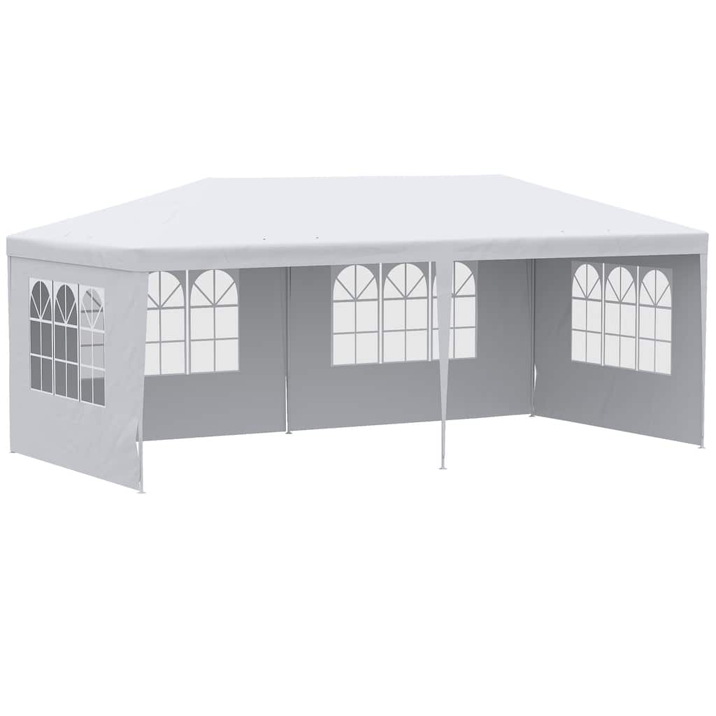 10x20ft Large Party Tent with Removable Side Walls and UV Protection for Outdoor Events