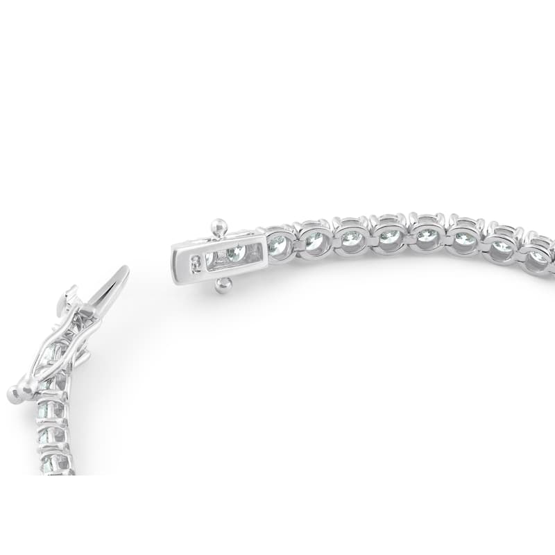 7ct Diamond Tennis Bracelet White Gold Women's 7" Round Cut