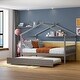 preview thumbnail 15 of 39, Full Size Wooden House Playhouse Platform Bed with Twin Trundle